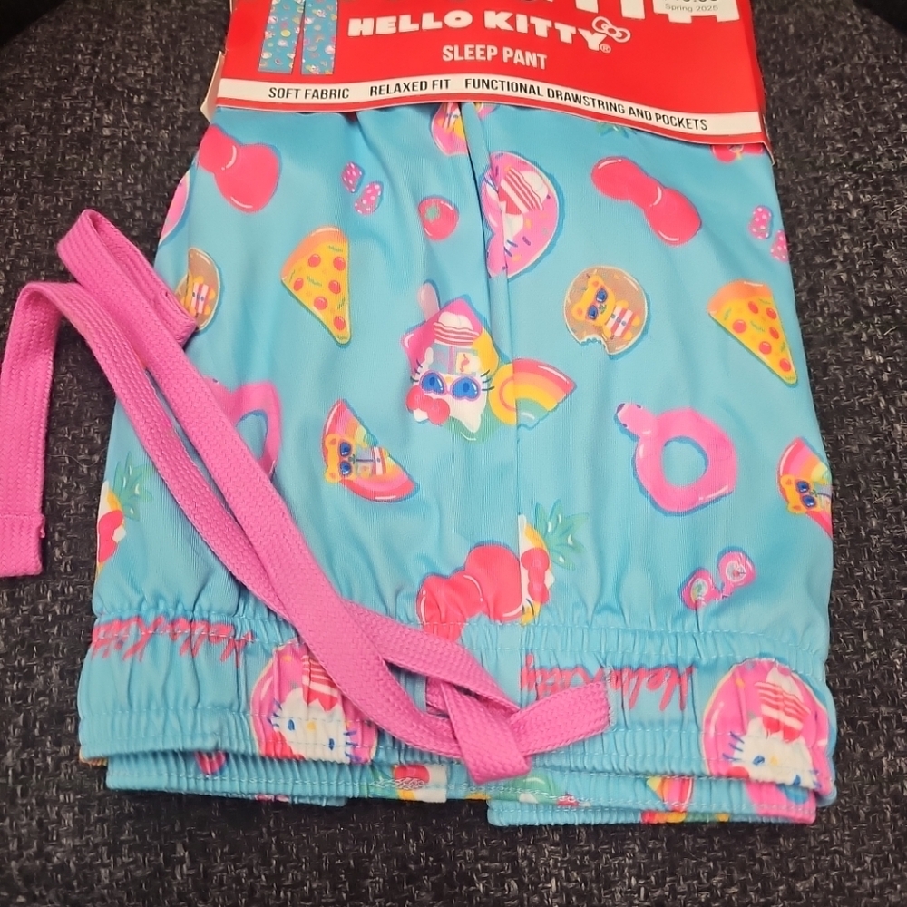 NWT Hello Kitty Woman's Size XS (26-28) Bioworld Pajama Sleep Pants Fun Print! - Picture 4 of 7